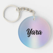 可愛いウォーターカラーキーチェーン キーホルダー (正面)