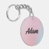 可愛いウォーターカラーキーチェーン キーホルダー (正面左)