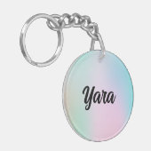 可愛いウォーターカラーキーチェーン キーホルダー (正面左)