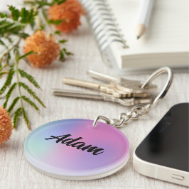 可愛いウォーターカラーキーチェーン キーホルダー