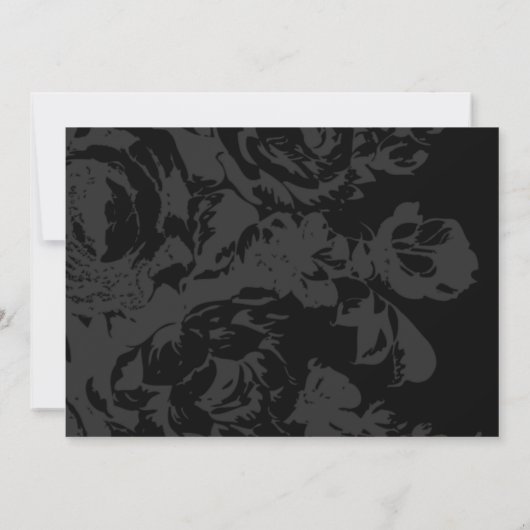 可愛いウオーターカラースケルトン枠付きポートレートハロウィーン 招待状 (裏面)