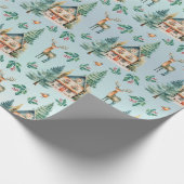 可愛いウッドランズラッピング紙 ラッピングペーパー (角)