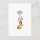 可愛いウッドランドおむつラッフル要求エンクロージャカード エンクロージャーカード (裏面)