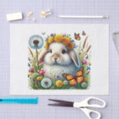 可愛いウッドランドの動物がウサギを分離 薄葉紙 (クラフト)