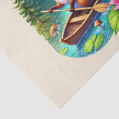 可愛いウッドランドの動物がキツネのリスを切り離す 薄葉紙 (詳細)