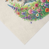 可愛いウッドランドの動物のウサギ 薄葉紙 (詳細)