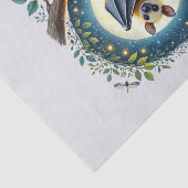 可愛いウッドランドの動物のデコペこうもり 薄葉紙 (詳細)