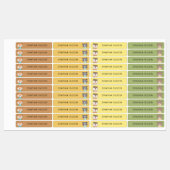 可愛いウッドランドの動物の子供の名前 ラベル (シート)