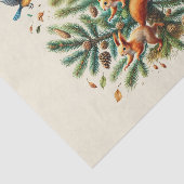 可愛いウッドランドの動物リス 薄葉紙 (詳細)