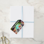 可愛いウッドランドの友人フォックススカンクアライグマ鹿 ギフトタグ (より糸つき)