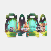 可愛いウッドランドの友人フォックススカンクアライグマ鹿 フェイバーボックス (折り畳みなし)