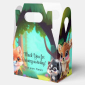 可愛いウッドランドの友人フォックススカンクアライグマ鹿 フェイバーボックス (オープン)