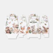 可愛いウッドランドの友達ベビーシャワー フェイバーボックス (折り畳みなし)