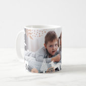 可愛いウッドランドの森キツネ&フェスティバルの葉写真 コーヒーマグカップ (正面左)