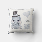 可愛いウッドランドアニマルゾウ名子供部屋スローP クッション (裏面)