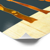 可愛いウッドランドキツネカスタマイズ可能なキッズルームポスター ポスター (コーナー)