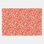 可愛いウッドランドキツネ柄 – アクアグリーンクリスマス ラッピングペーパーシート (正面2)