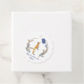 可愛いウッドランドキツネ水彩フローラベビーシャワー フェイバータグ (インサイチュ)