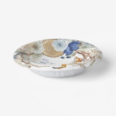 可愛いウッドランドキツネ水彩フローラベビーシャワー ペーパーボウル (傾斜あり)