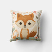 可愛いウッドランドキツネ男女兼用、子供部屋枕。 クッション (裏面)