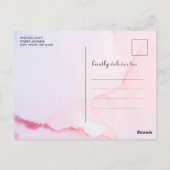 可愛いウッドランドテディベアボーイ赤ちゃんシャワー招待 ポストカード (裏面)