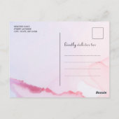 可愛いウッドランドテディベアボーイ赤ちゃんシャワーbyメール ポストカード (裏面)