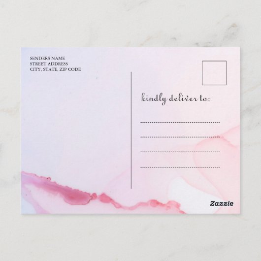 可愛いウッドランドテディベアボーイ赤ちゃんシャワーbyメール ポストカード (裏面)