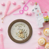 可愛いウッドランドテディベア男の子ベビーシャワー ペーパープレート (パーティー)