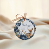 可愛いウッドランドディアブルー離れ花 フェイバータグ