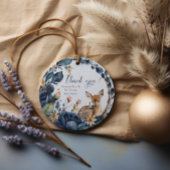 可愛いウッドランドディアブルー離れ花 フェイバータグ