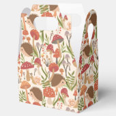 可愛いウッドランドハリネズミ愛好家タイルパーティー フェイバーボックス (オープン)