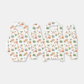 可愛いウッドランドフォックスタイルパーティー フェイバーボックス (折り畳みなし)