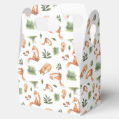 可愛いウッドランドフォックスタイルパーティー フェイバーボックス (オープン)