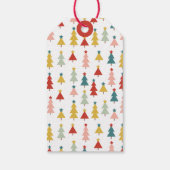 可愛いウッドランドフォレストバニーラビットクリスマス ギフトタグ (裏面)