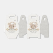 可愛いウッドランドフォレストフローラリス赤ちゃんシャワー フェイバーボックス (折り畳みなし)