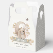 可愛いウッドランドフォレストフローラリス赤ちゃんシャワー フェイバーボックス (オープン)