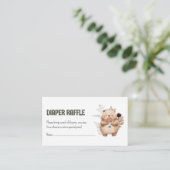 可愛いウッドランドフレンズおむつラッフル エンクロージャーカード (スタンド正面)