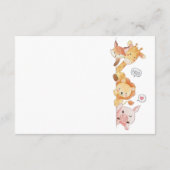 可愛いウッドランドブックリクエストのエンクロージャカード エンクロージャーカード (裏面)