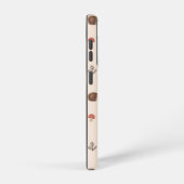 可愛いウッドランドヘッジホッグ&マッシュルームパターン SAMSUNG GALAXYケース (右側面)