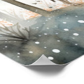 可愛いウッドランドベビーシャワー ポスター (角)