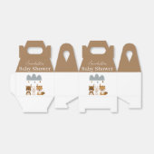 可愛いウッドランドボホ動物ベビーシャワー フェイバーボックス (折り畳みなし)