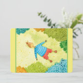 可愛いウッドランドポニーベビーシャワー 招待状 (スタンド正面)