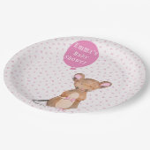 可愛いウッドランドマウス |ベビーシャワー紙プレート ペーパープレート (アングル)