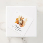 可愛いウッドランドリス秋ベイビーシャワー フェイバータグ (インサイチュ)