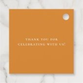 可愛いウッドランドリス秋ベイビーシャワー フェイバータグ (裏面)