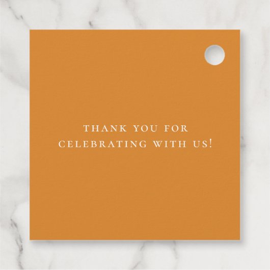 可愛いウッドランドリス秋ベイビーシャワー フェイバータグ (裏面)