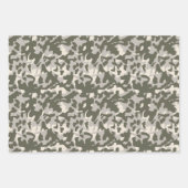 可愛いウッドランド動物の森の木ベビーシャワー ラッピングペーパーシート (正面2)