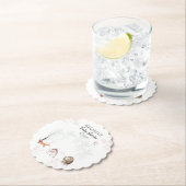 可愛いウッドランド動物の森の赤ちゃんシャワー ペーパーコースター (インサイチュ)