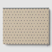 可愛いウッドランド動物の葉の多いリース赤ちゃんシャワー ゲストブック (裏面)