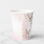 可愛いウッドランド動物フローラ赤ちゃんシャワー 紙コップ (右)